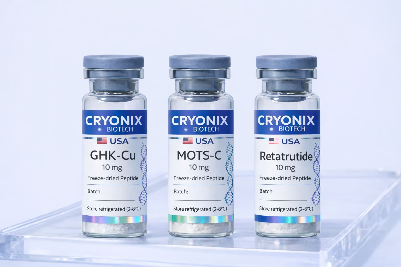 Cryonix Biotech peptide vials
