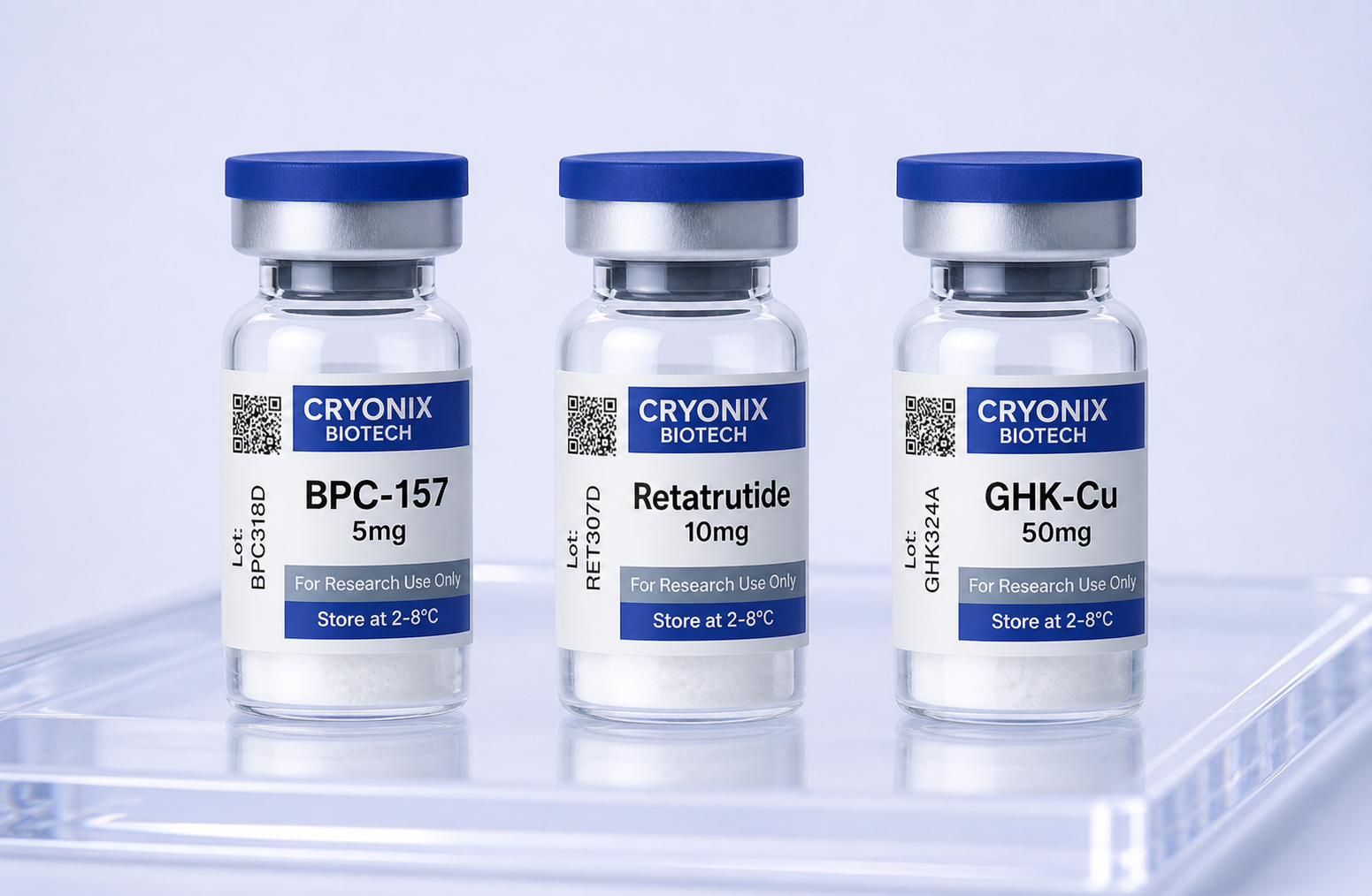 Cryonix Biotech research peptide vials